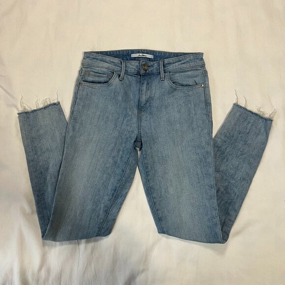 Sam Edelman The Kitten Mid-Rise Skinny Ankle Light Wash Jeans | Size 27 - Picture 1 of 5